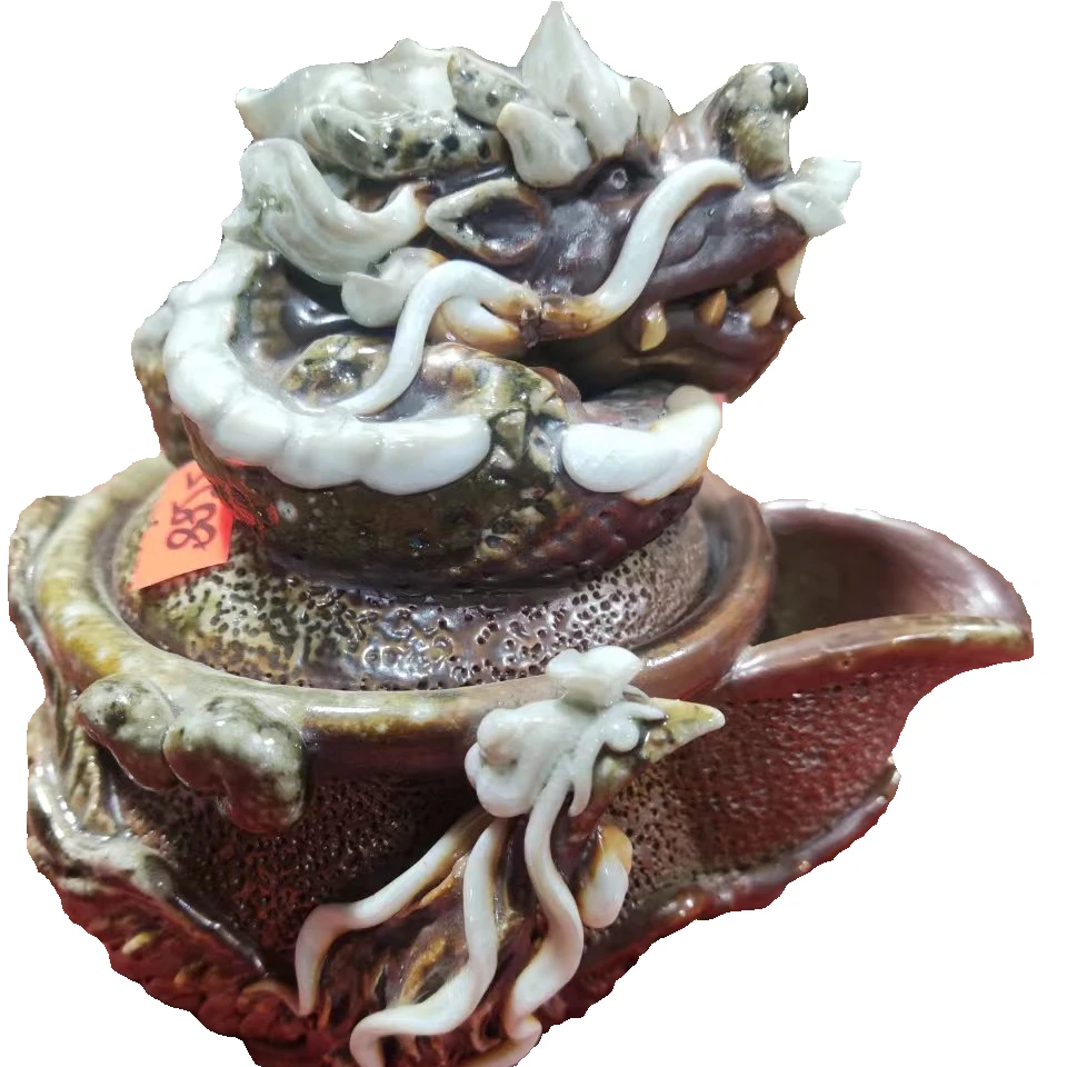 林开阳老师手作  柴烧  龙凤呈祥宝瓶 龙宝瓶 凤宝瓶