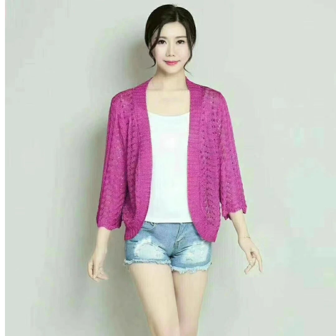 【夏季新款】冰丝开衫手钩百搭外套