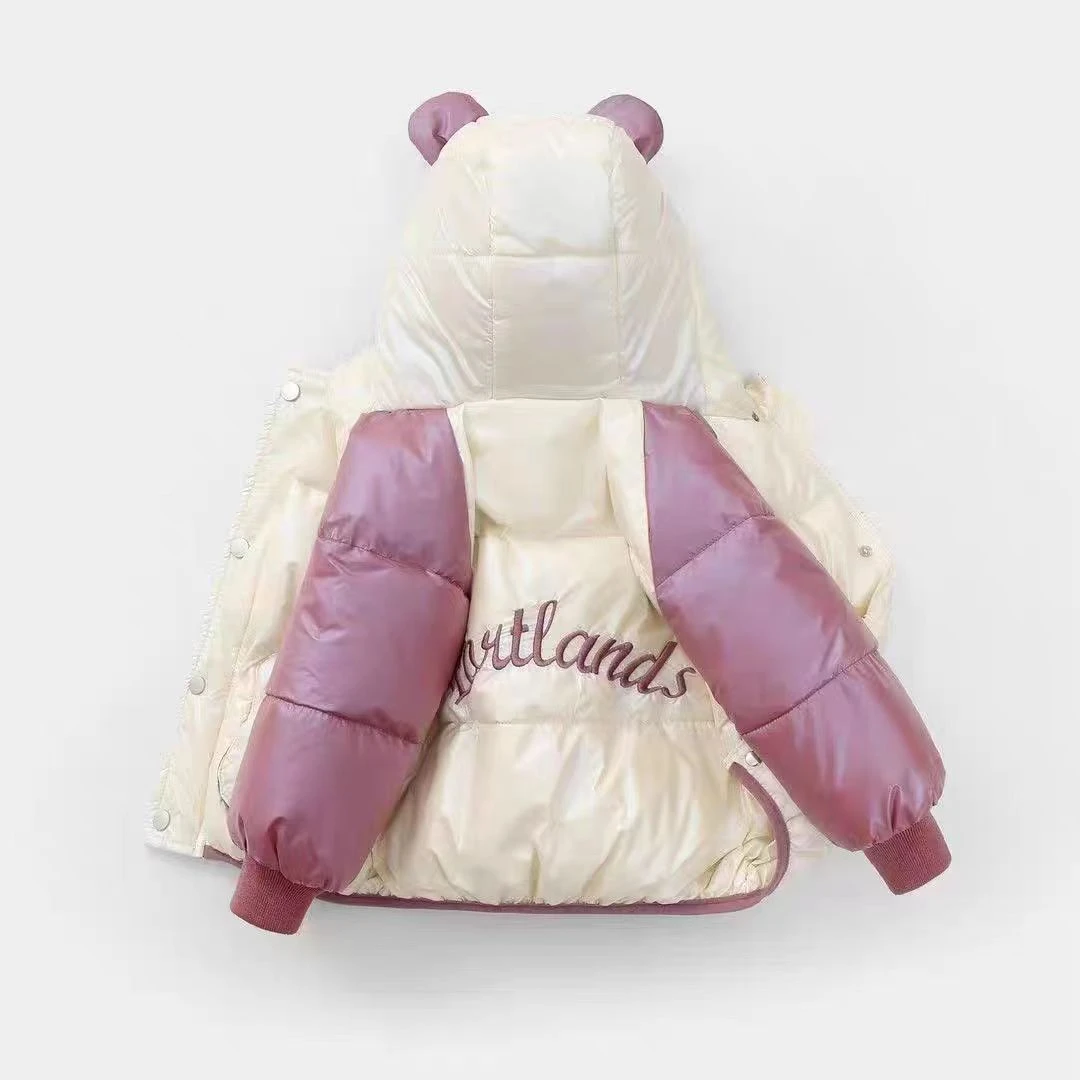 27084儿童童装新款棉服男女童小童加厚保暖免洗宝宝短款冬季棉服