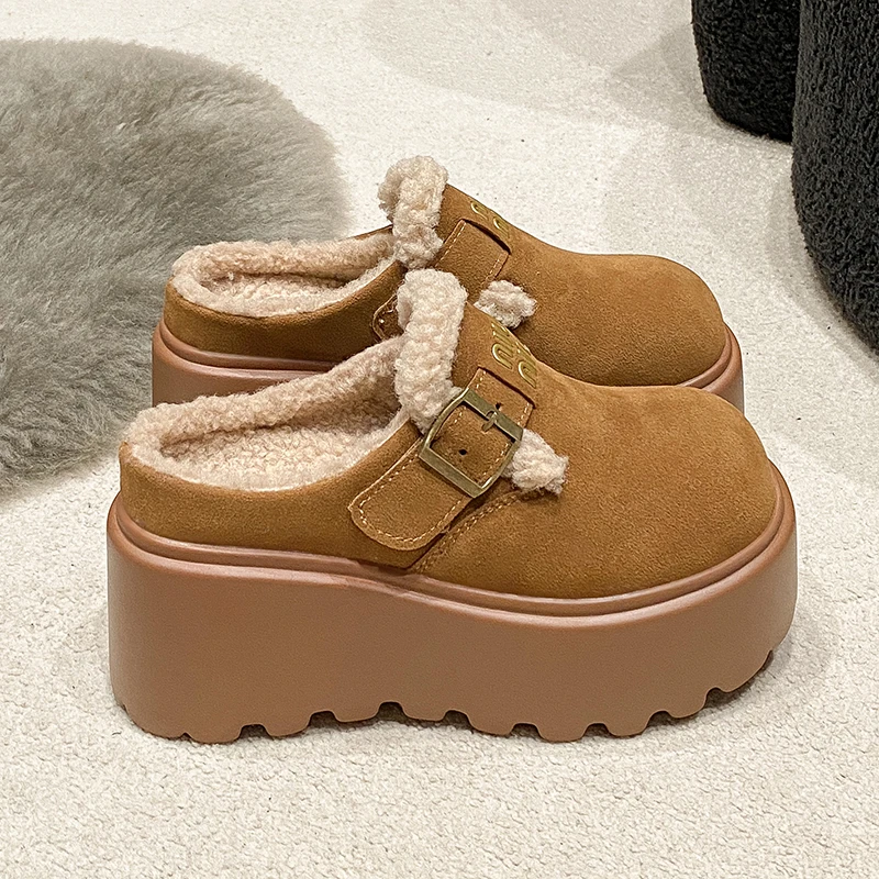 2024秋冬新款时尚老爹鞋百搭休闲鞋厚底增高女鞋潮系带加绒