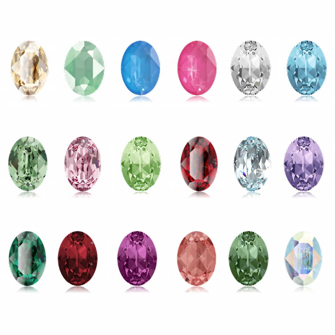 花式石 4120鸽子蛋 小尺寸 椭圆美甲钻华子穿戴水晶饰品安娜爱