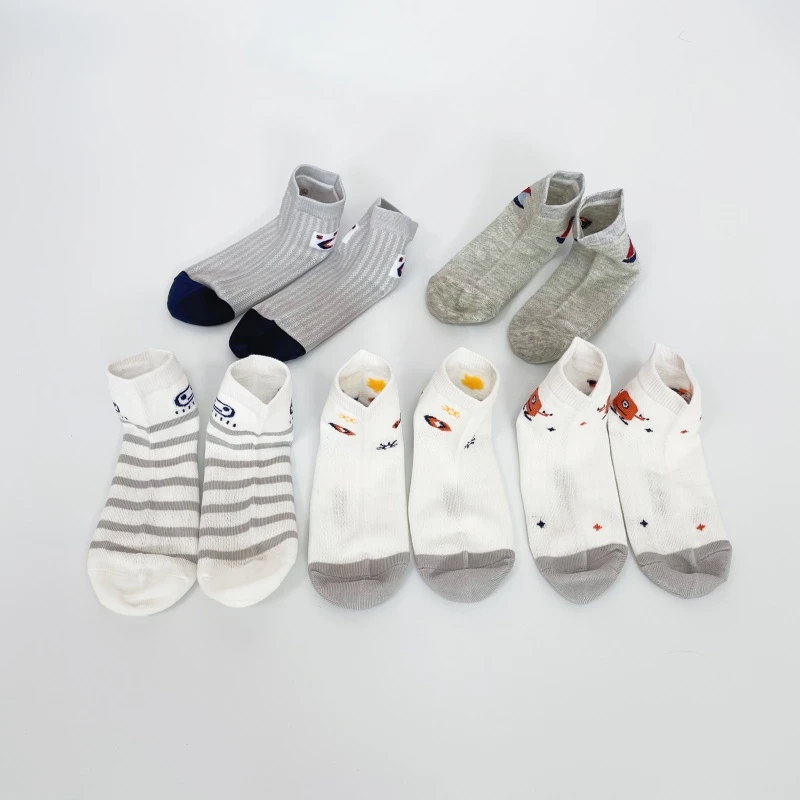 【断码清】10双装宝宝棉袜春夏网眼儿童袜薄款男童女童透气短袜