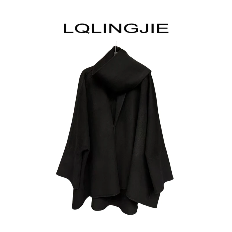 【Q-俏俏】 秋冬新款设计师高定羊毛双面毛呢短外套11076