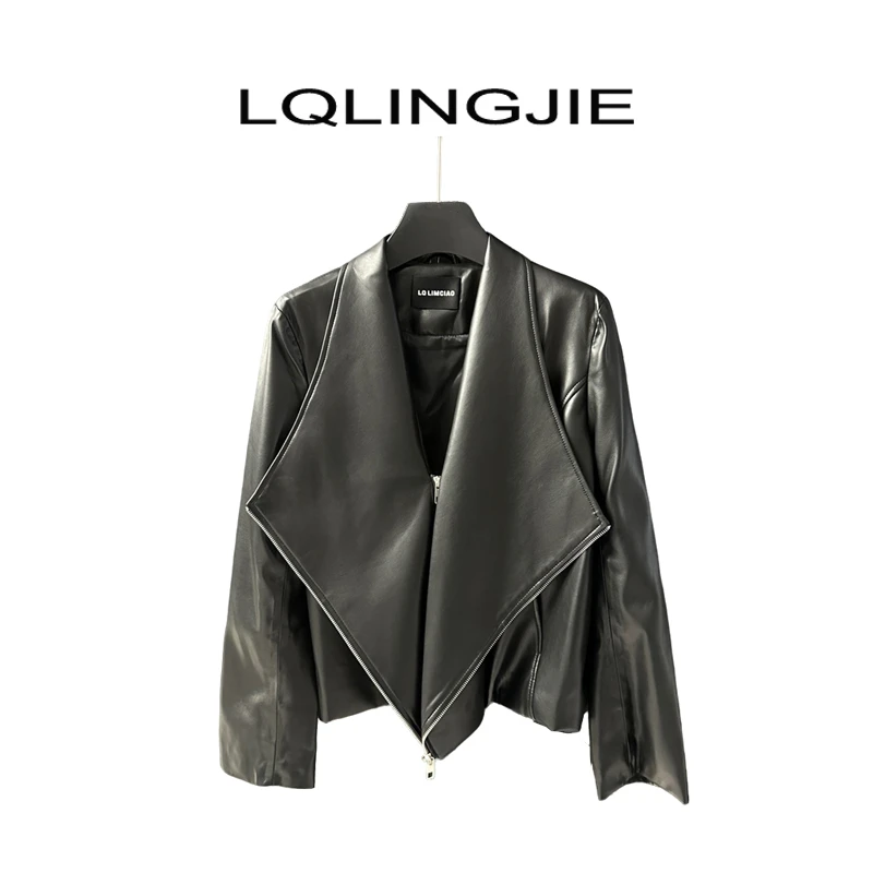 气质女人时尚皮衣92396