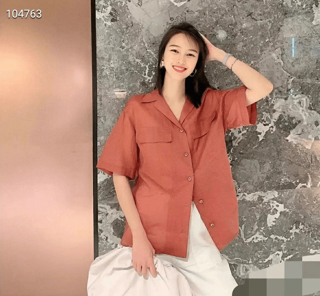 No退换 5300569男友款亚麻衬衣