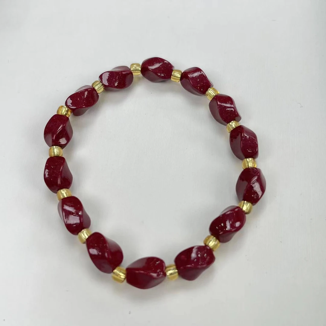 含辰砂工艺品【玉美人】朱砂手串（拍一发一多样性发货）