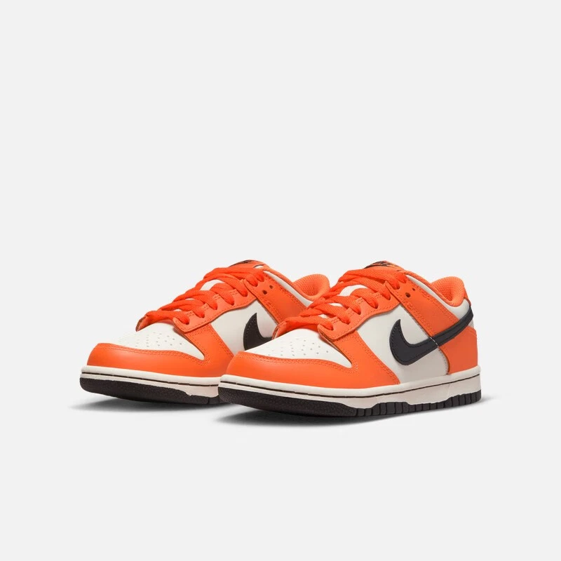 Nike耐克Dunk Low GS白橙黑万圣节 女款 低帮休闲板鞋 DH9765-003