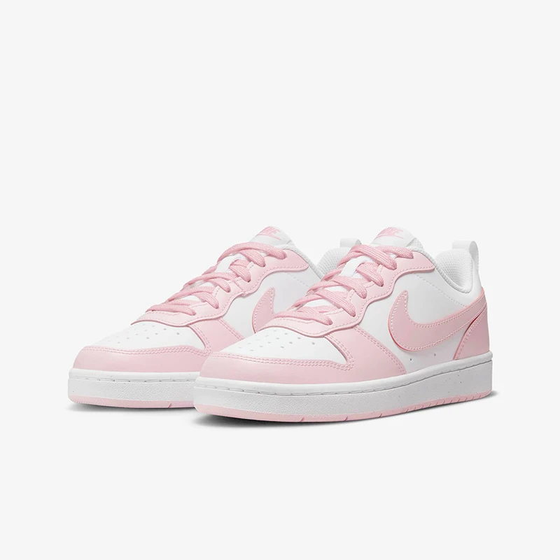 Nike耐克Court Borough Low 2 GS女款粉色低帮休闲板鞋DQ0492-100