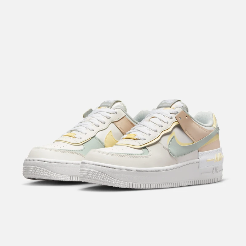 Nike耐克AF1 Shadow空军一号女款 马卡龙 低帮休闲板鞋DR7883-101