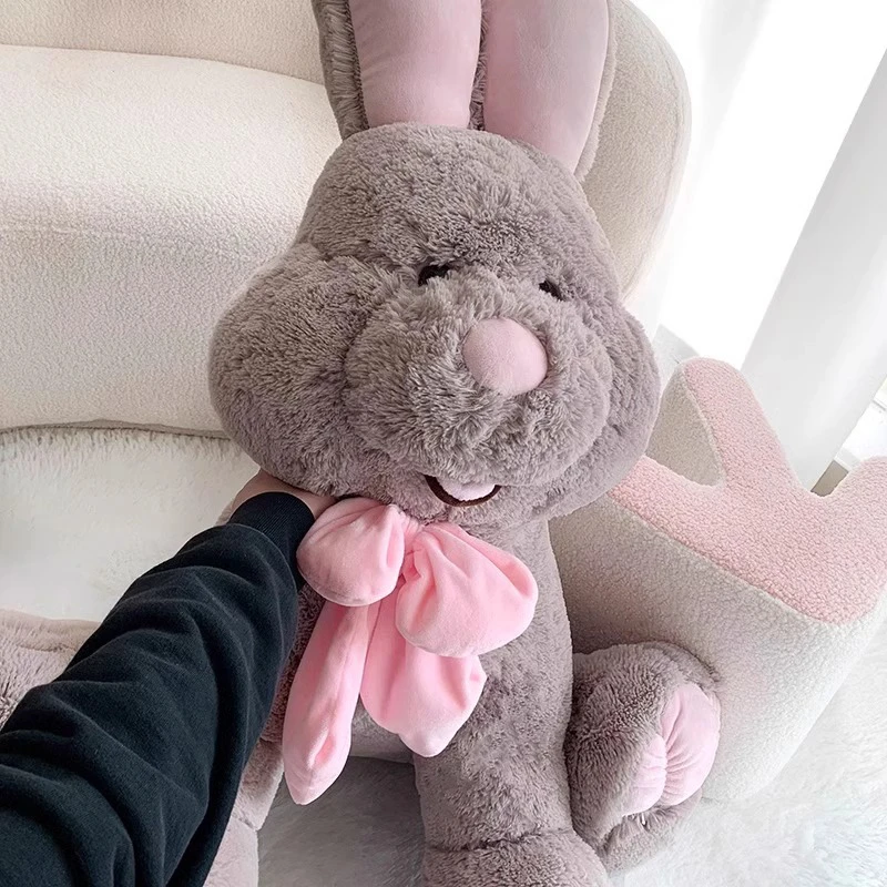 美国邦尼兔女生公仔亲肤毛绒玩具布娃娃可爱柔软抱着女长耳兔公仔