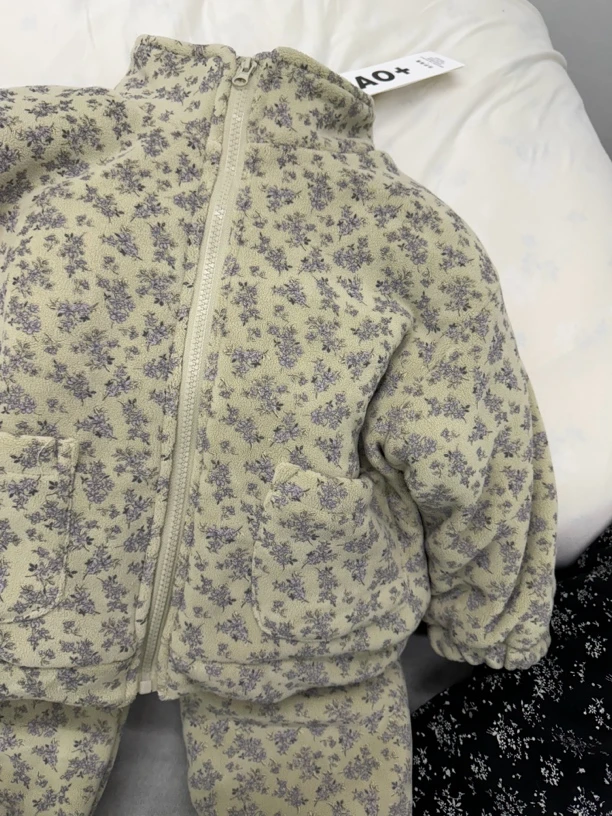 中童碎花睡衣套装110-150码