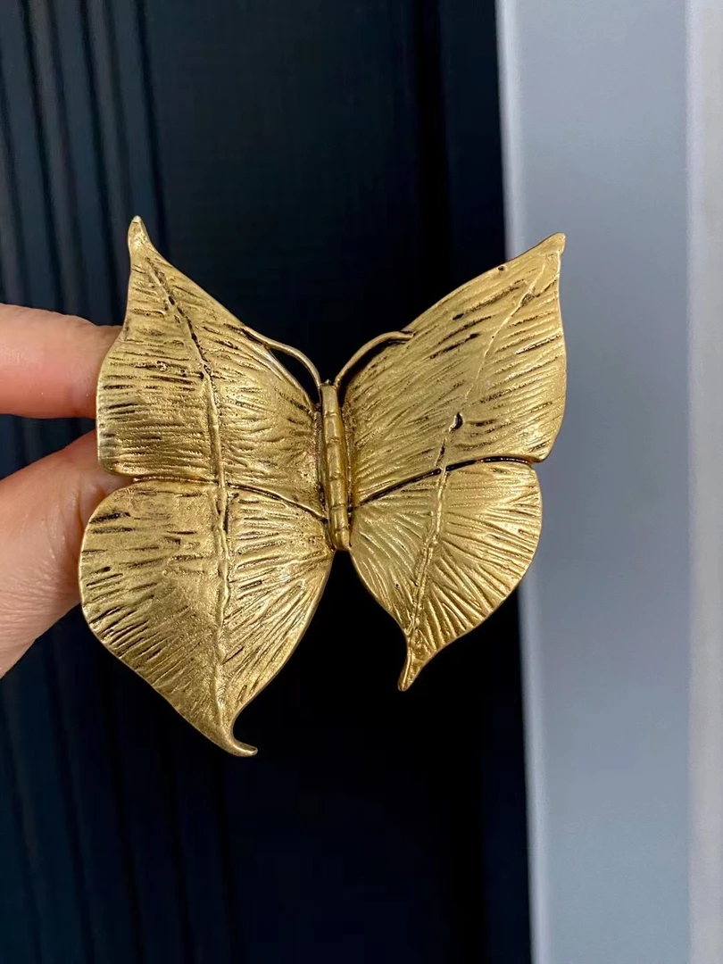 铜合金胸针 欧美蝴蝶造型耳环设计师高级感气质胸针