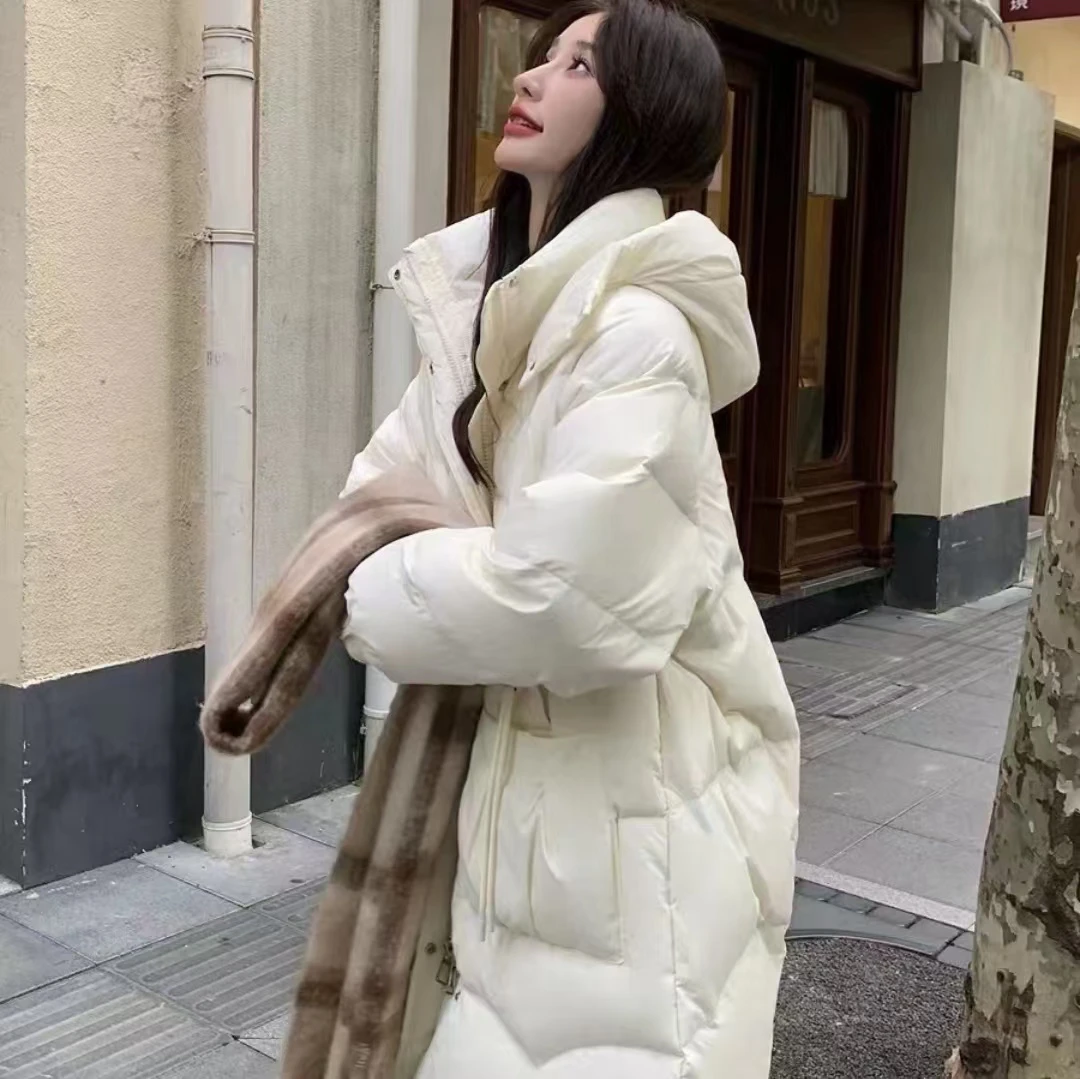 欧货时尚厚绒修身中长款羽绒服外套95021款