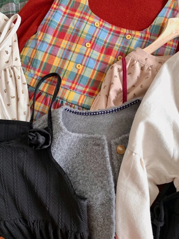 (孤品no退no换)日系森系百搭连衣裙少女宽松连衣裙小众小清新