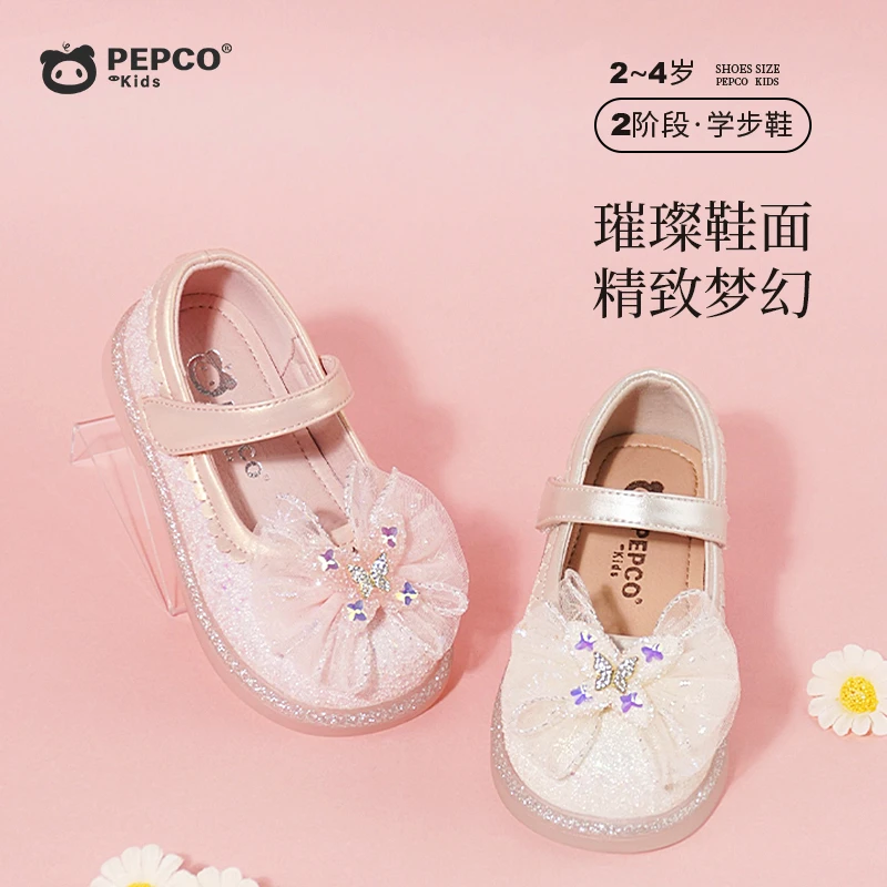 小猪班纳春秋轻奢鞋子软底春季小女孩秋季单鞋儿童鞋高跟公主鞋