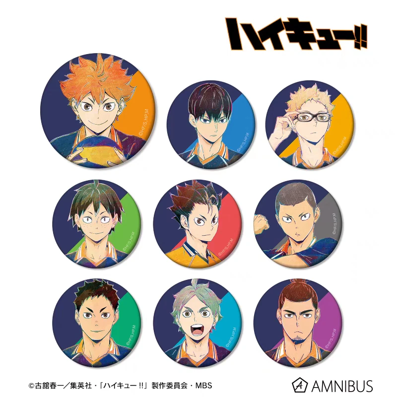 排球少年 Ani-art撞色水彩吧唧徽章 全9种
