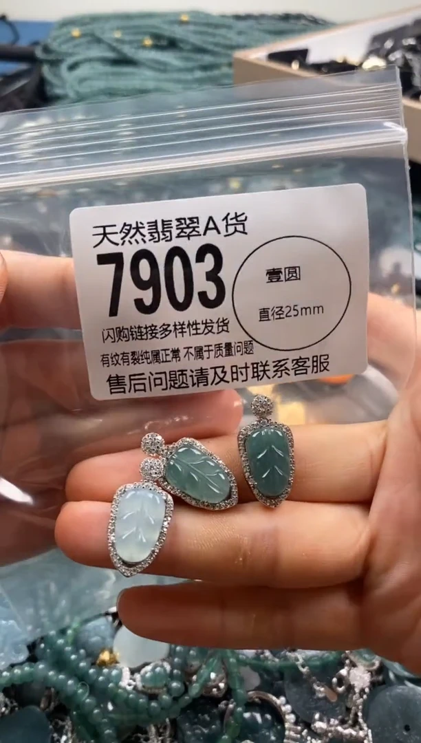 【闪购商品】翡翠颈饰未镶嵌多样性发其一7903