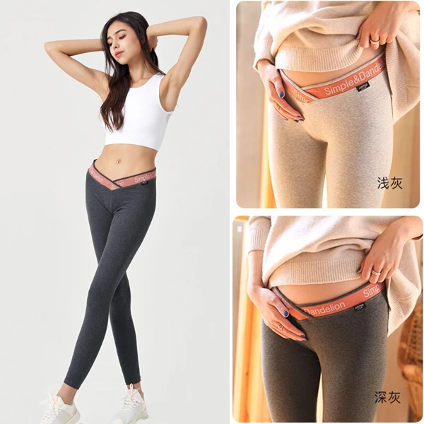 【高货】孕妇秋装打底裤春秋薄款外穿九分裤子新款棉质低腰打底裤