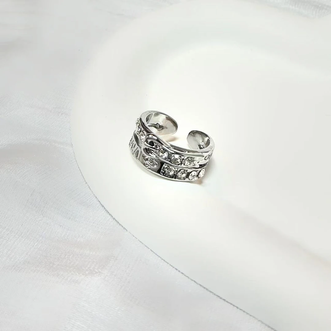 铜合金戒指 YM双层皮带戒指气质轻奢时尚小众个性精致欧美百搭