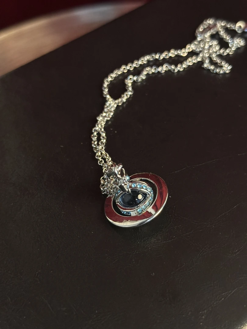 合金项链 YM小西中号冰川蓝项链轻奢时尚百搭小众欧美小众精致