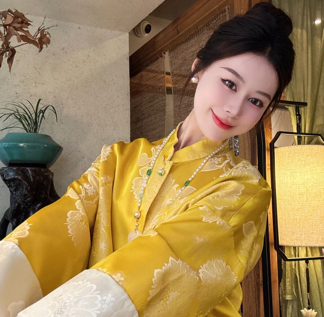 SHANGLIU.新中式国风复古气质双面外套HF-666368(552)