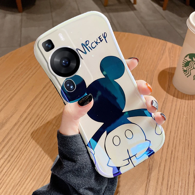 华为p60pro手机壳mate60pro+蓝光米奇小蛮腰p50E苹果13vivo新oppo