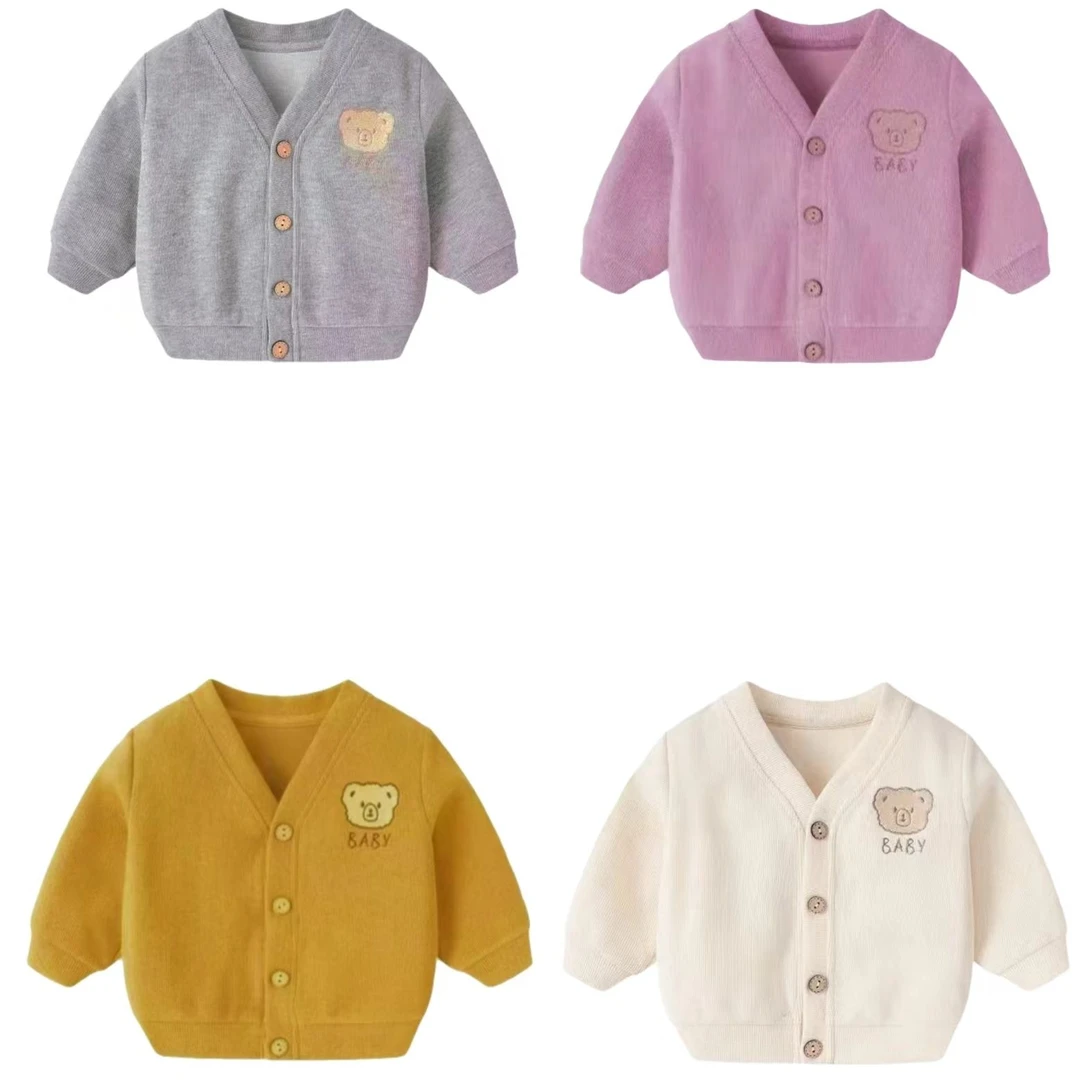 Baby clothes spring and autumn clothing（小开衫）韩版小熊