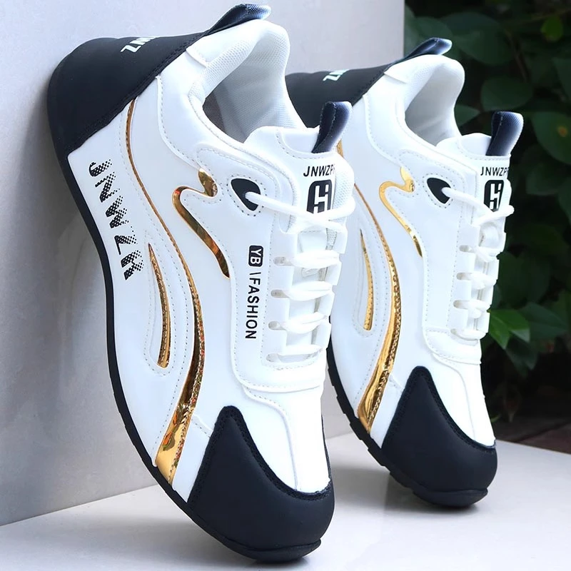 男鞋冬季款皮面防水运动鞋男2025新款防滑旅游鞋子男士加绒休闲鞋