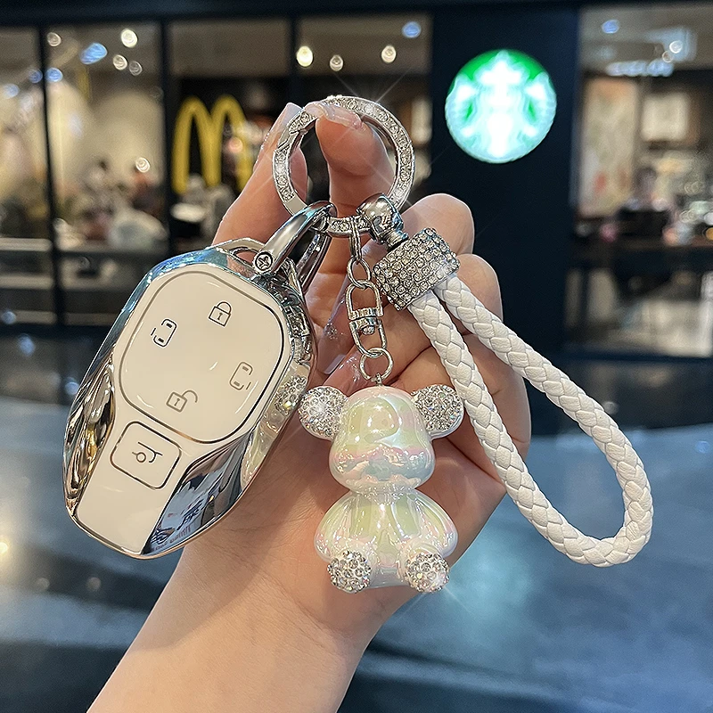 适用于传祺e8钥匙套2024款男女士包扣全包简约新E8汽车用品改装壳