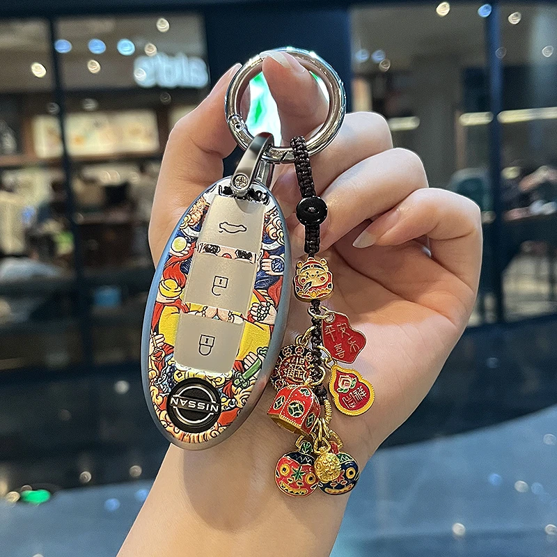 适用于日产钥匙套老天籁轩逸奇骏楼兰劲客逍客尼桑骐达蓝鸟包扣壳