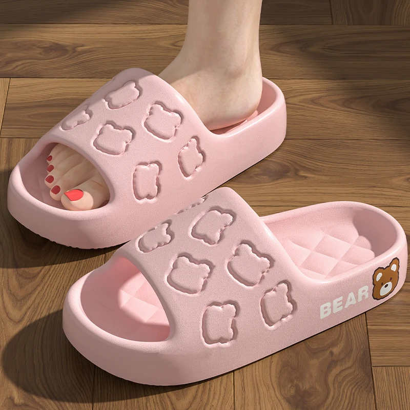 踩屎感拖鞋女夏季eva室内家居家用静音厚底浴室防滑不臭脚凉拖男