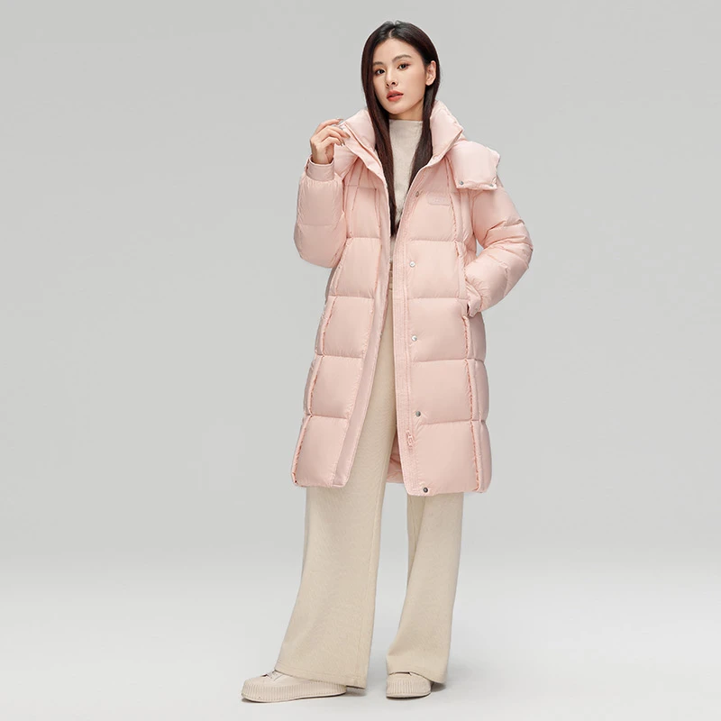 雪中飞24年秋冬新款时尚休闲加厚保暖中长款羽绒服X40147152F