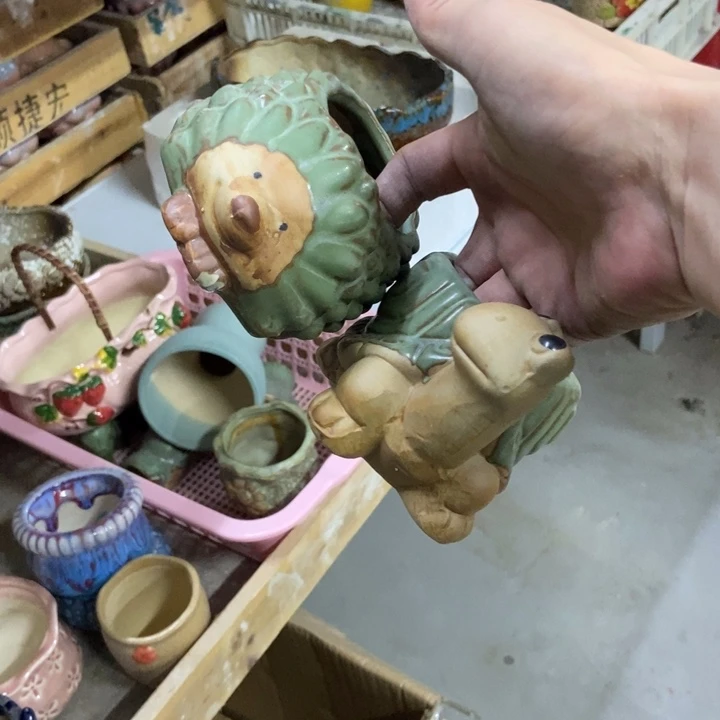 陶瓷花盆单场满9.9发两个
