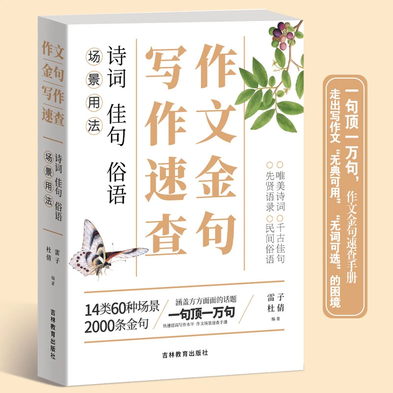 作文金句写作速查 14类60种场景2000条金句 初高中通用素材积累