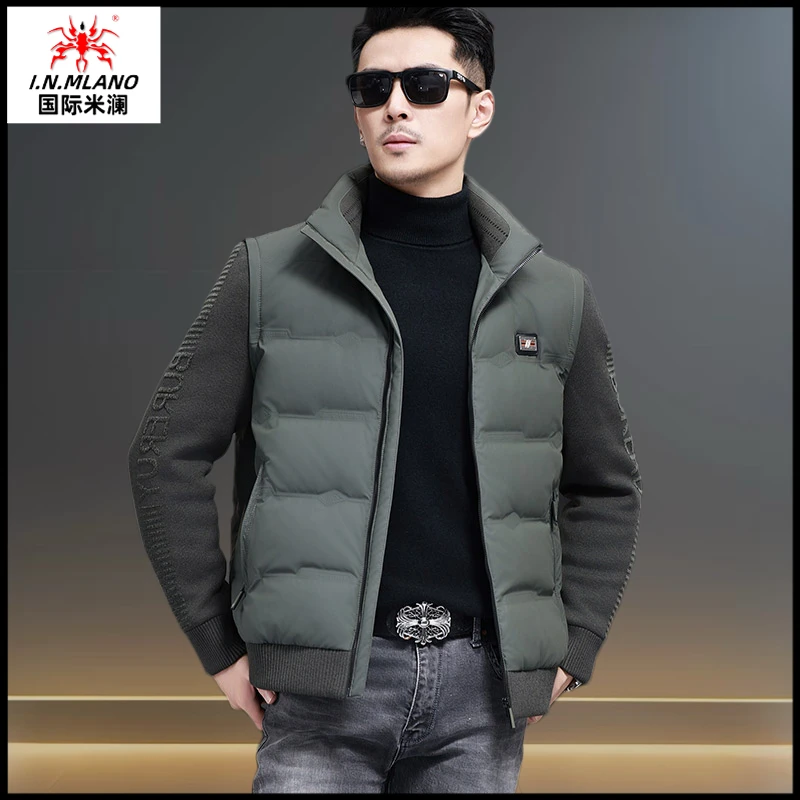 羽绒服男款保暖冬季高档男士立领短款轻奢加厚休闲时尚外套男装潮