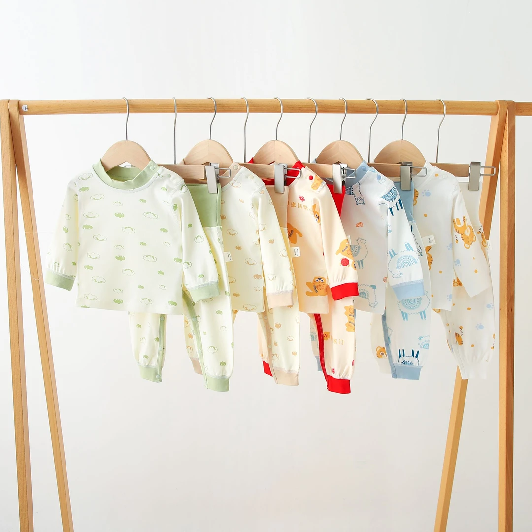 haquhou/哈趣猴婴幼儿套装保暖春秋新款纯棉宝宝贴身秋衣套装