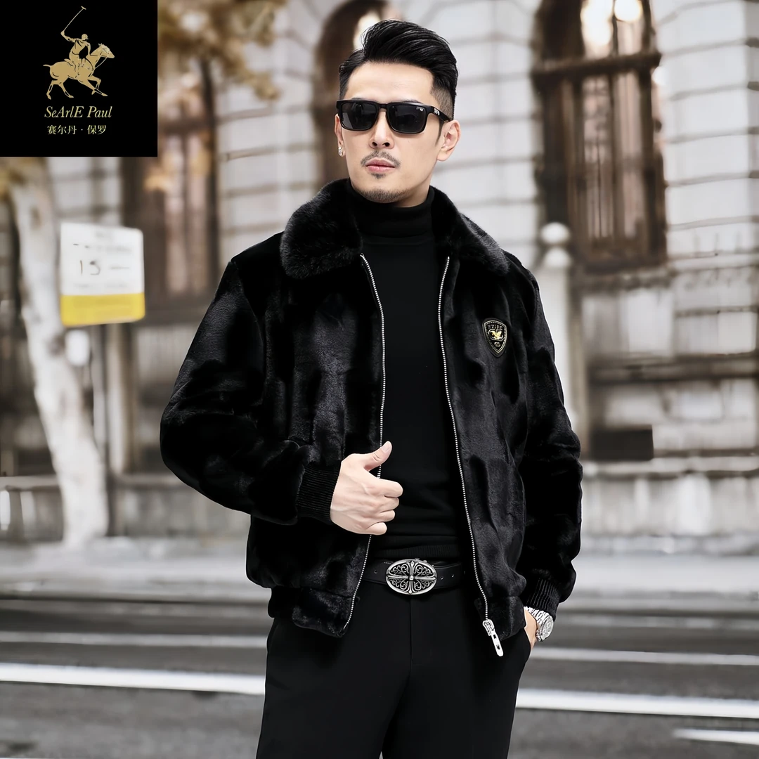 SeArlE Paul/赛尔丹保罗新款冬季百搭翻领时尚外套A031