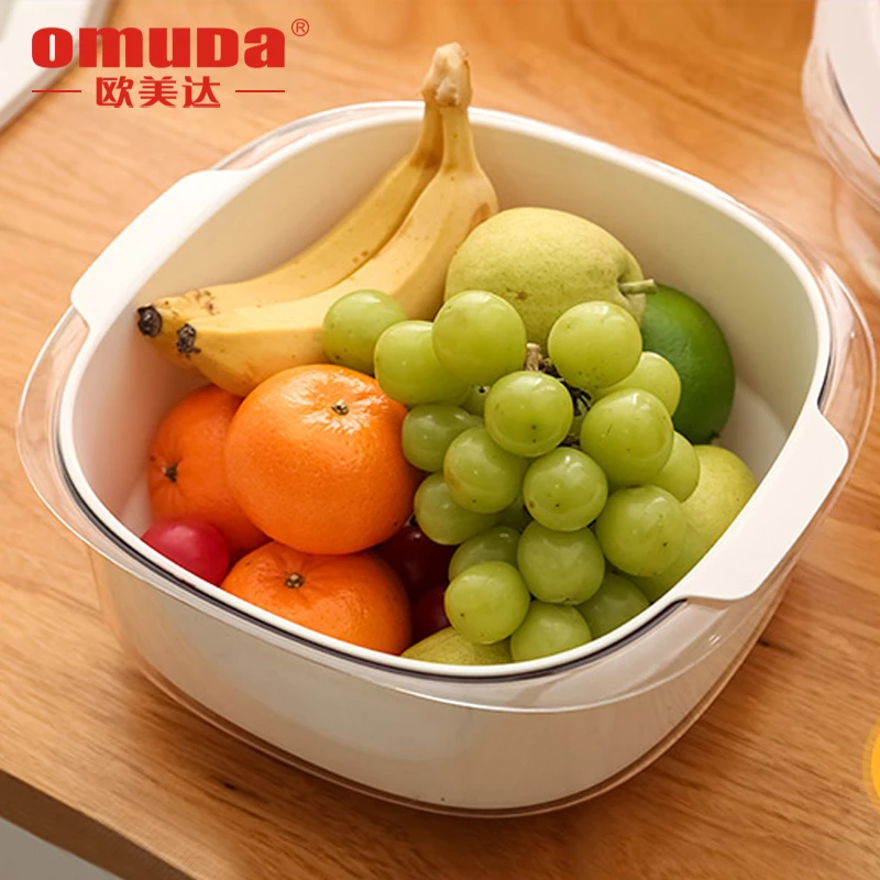 【硬货哥甄选】欧美达食品级PP双层沥水篮