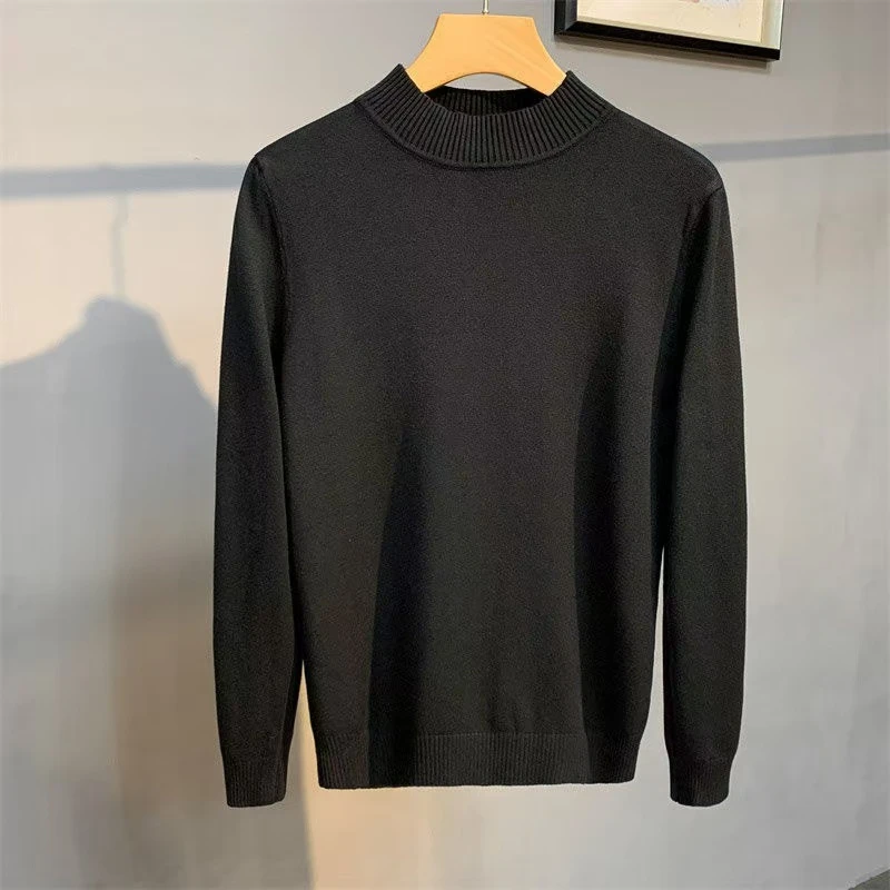 2024新款男士高领半高领毛衣长袖秋冬