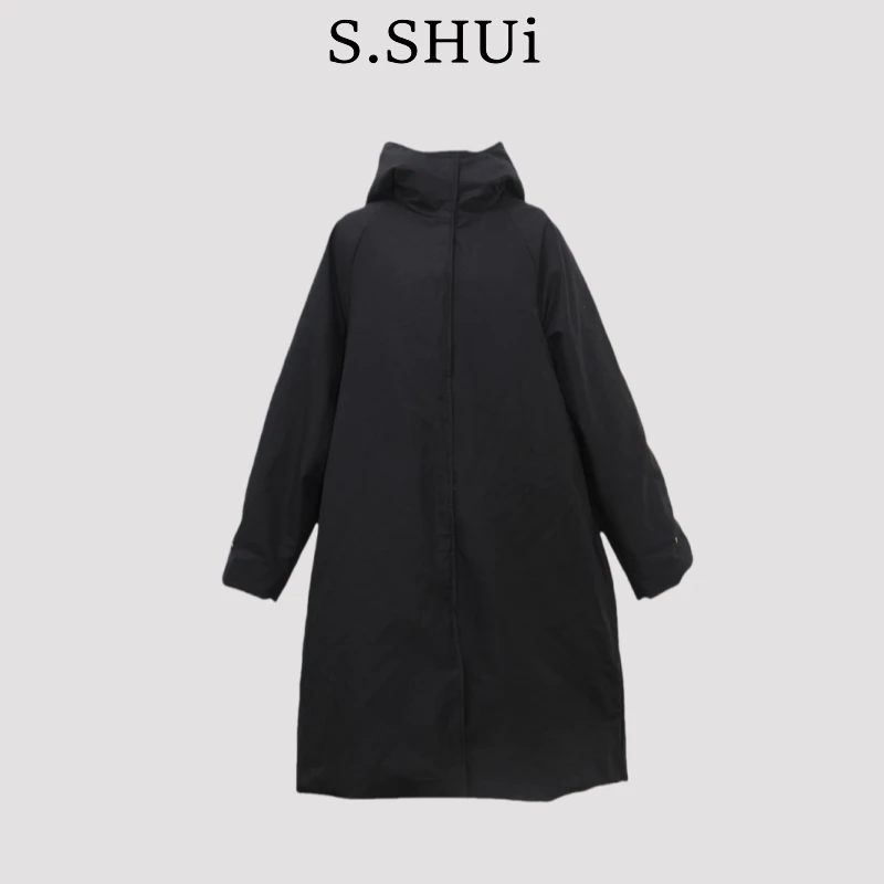 S.SHUi双面缎外套挺阔感鹅绒服SS986