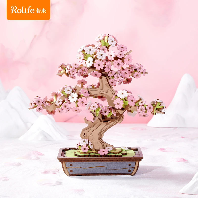 若来木樱花语木质拼装