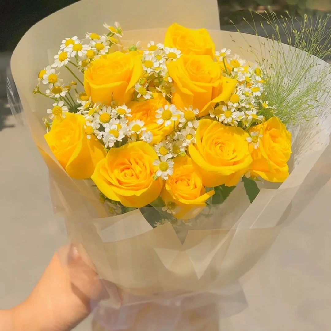 鲜花速递同城黄玫瑰花束礼盒生日女友北京上海深圳南京全国配送店