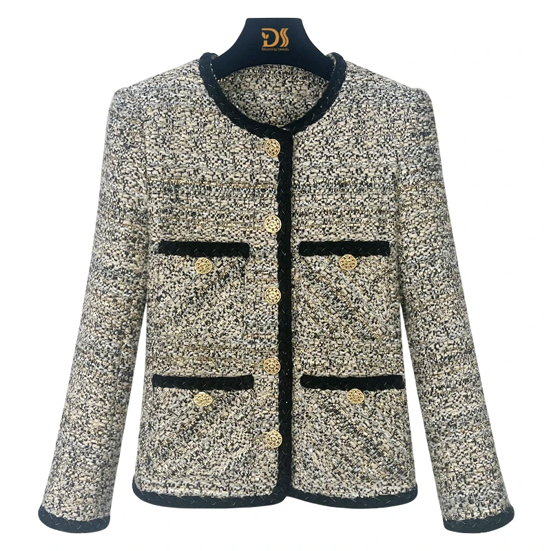 【独设质造】洋气轻奢高端气质小香风女外套时尚名媛上衣250303