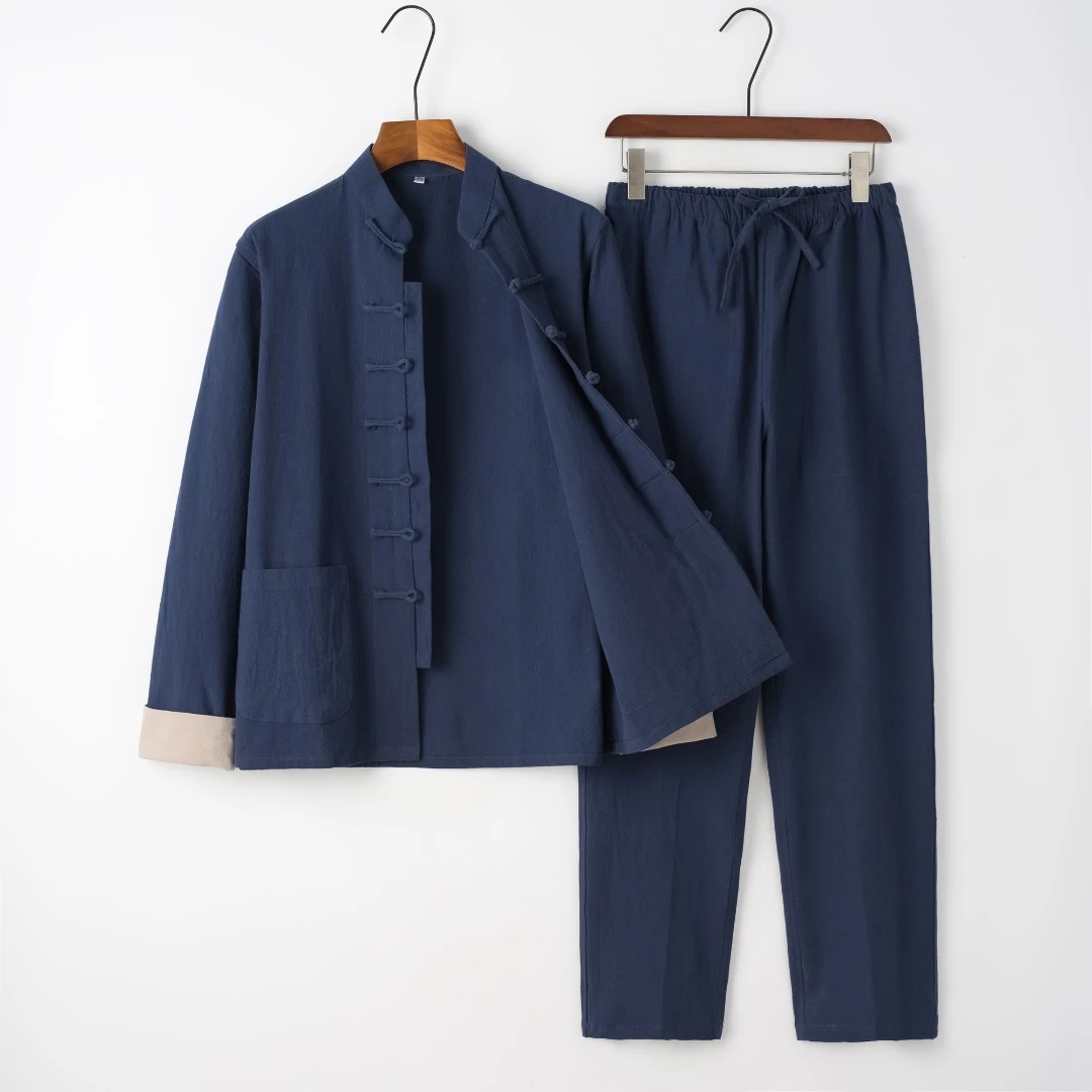 【套装】山与谷 SKT816 盘扣国风套装两件套