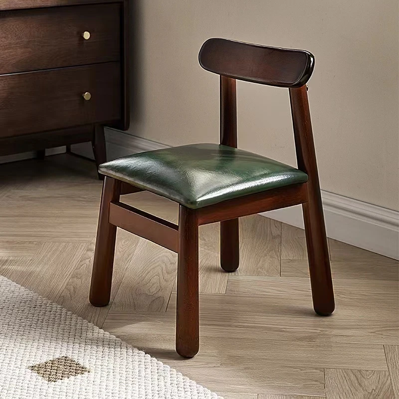 【元宝牛角椅】实木儿童靠背椅凳子家用木板凳客厅小矮凳简约换鞋凳