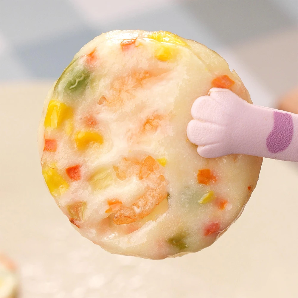 【3盒】彩蔬虾仁饼250克**3盒（10片/盒）虾饼营养儿童早餐鲜香