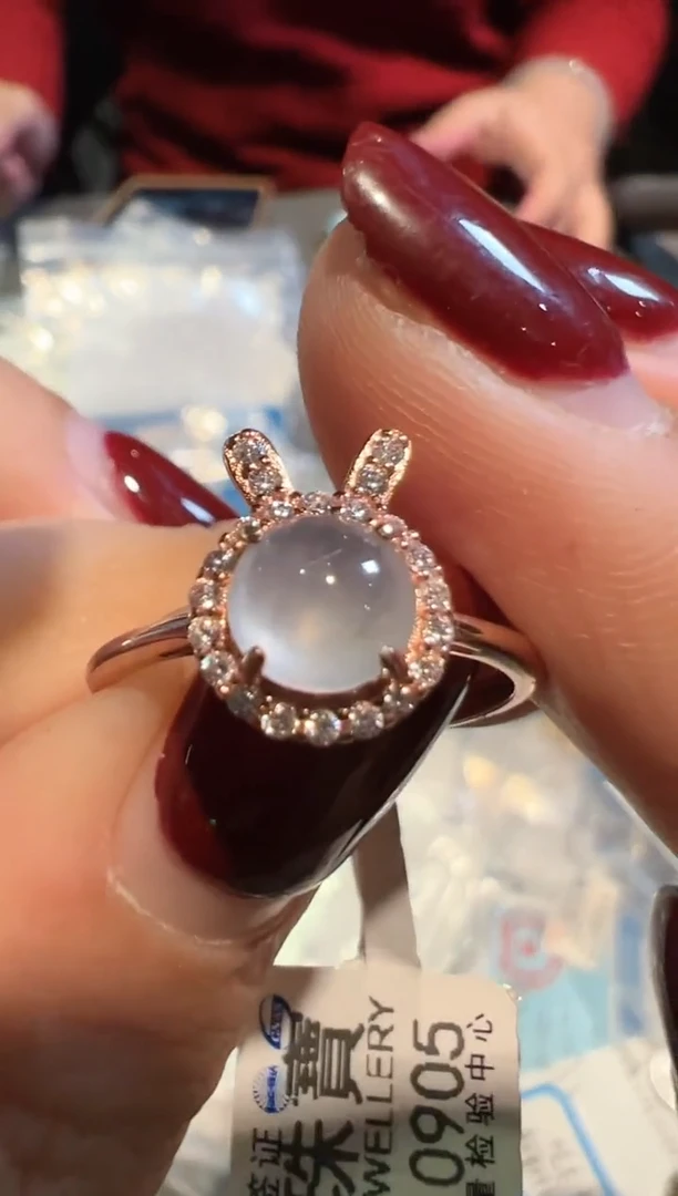 【闪购商品】翡翠戒指银S925镶嵌1223087