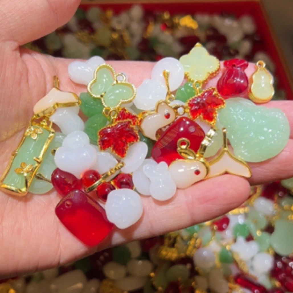 【大放漏40个混装】手链吊坠耳饰挂件DIY配件