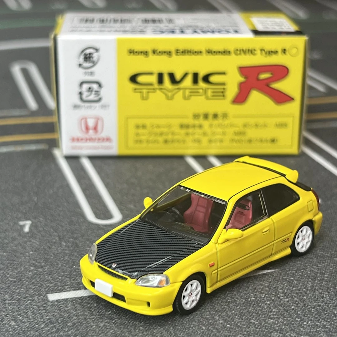 多美卡港限TOMYTEC TLV本田思域TYPE-R EK9 CIVIC模型车