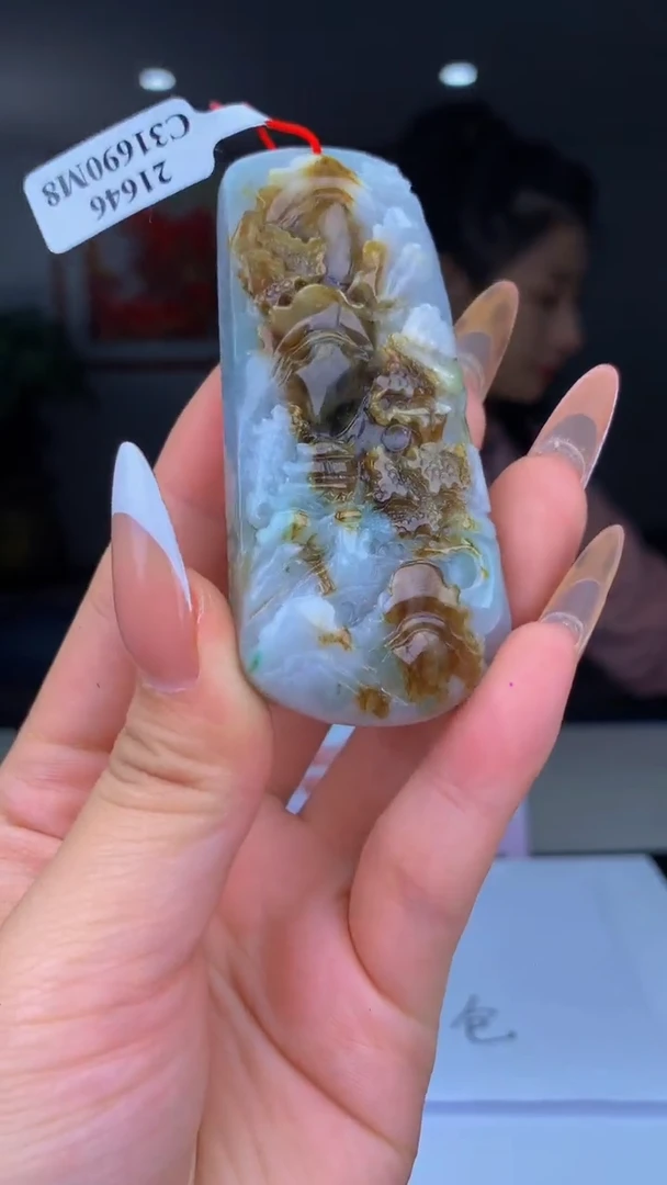 【闪购商品】翡翠吊坠(不含链)未镶嵌17山水 多样性发一件